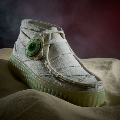 Torhill Hallow Off White Textile - Clarks Men