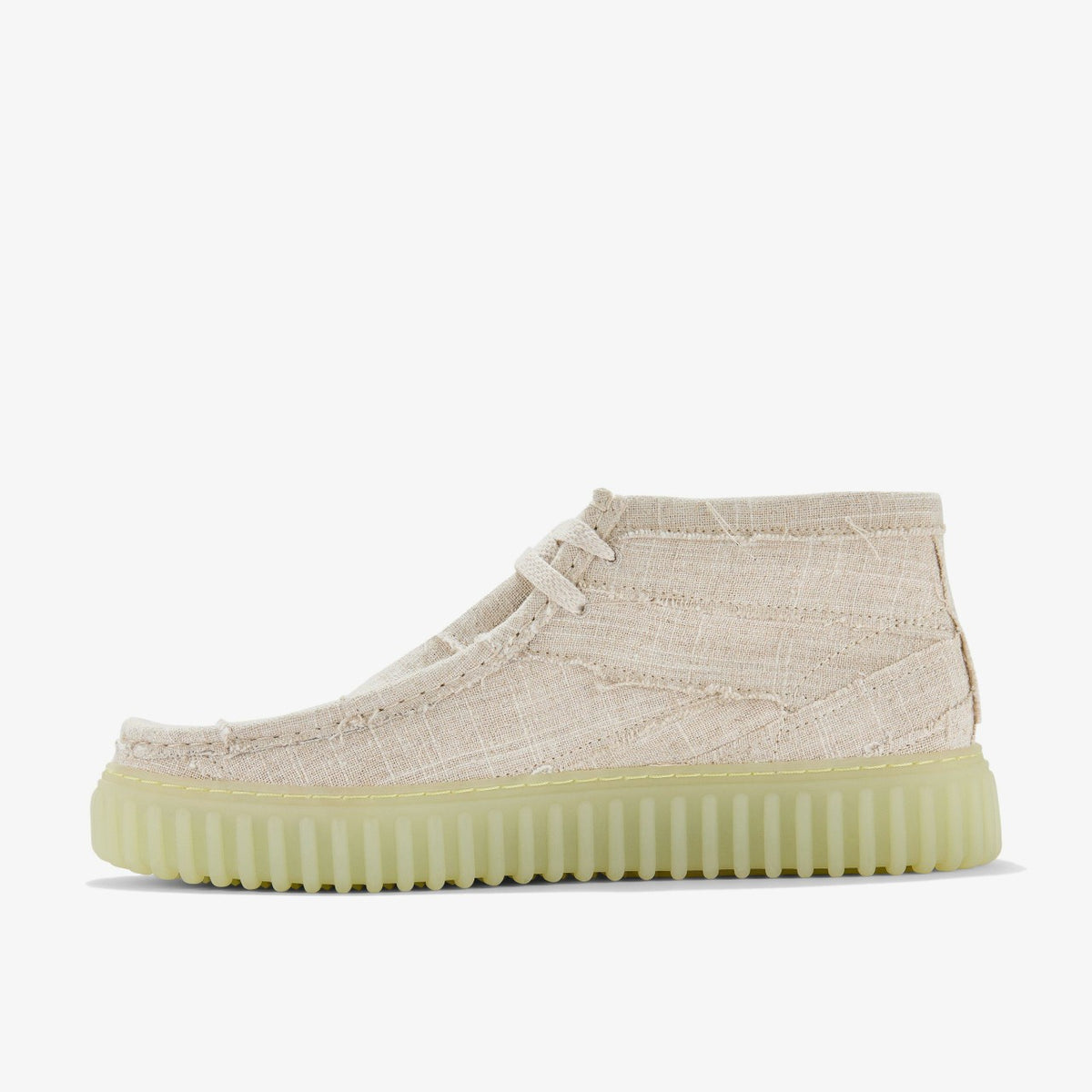 Torhill Hallow Off White Textile - Clarks Men