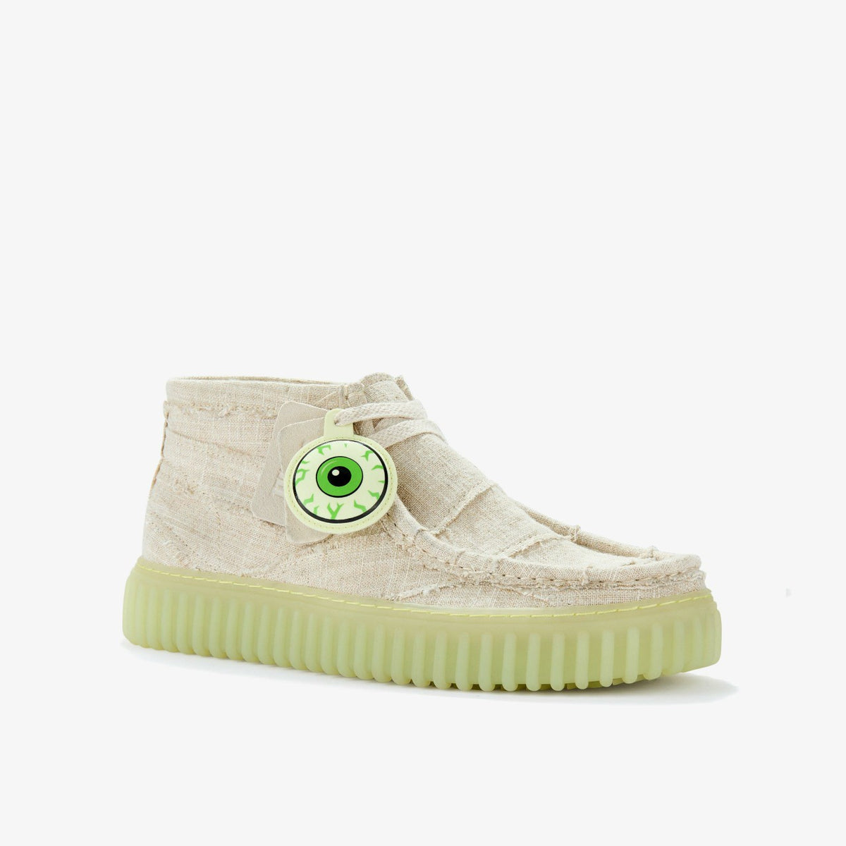 Torhill Hallow Off White Textile - Clarks Men