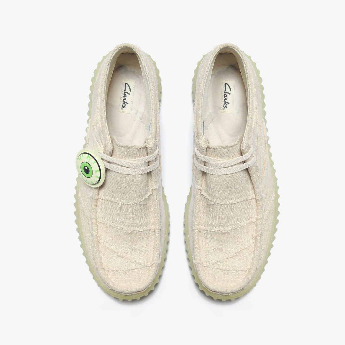 Torhill Hallow Off White Textile - Clarks Men