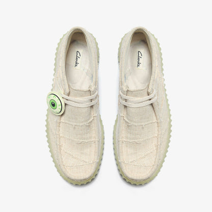 Torhill Hallow Off White Textile - Clarks Men