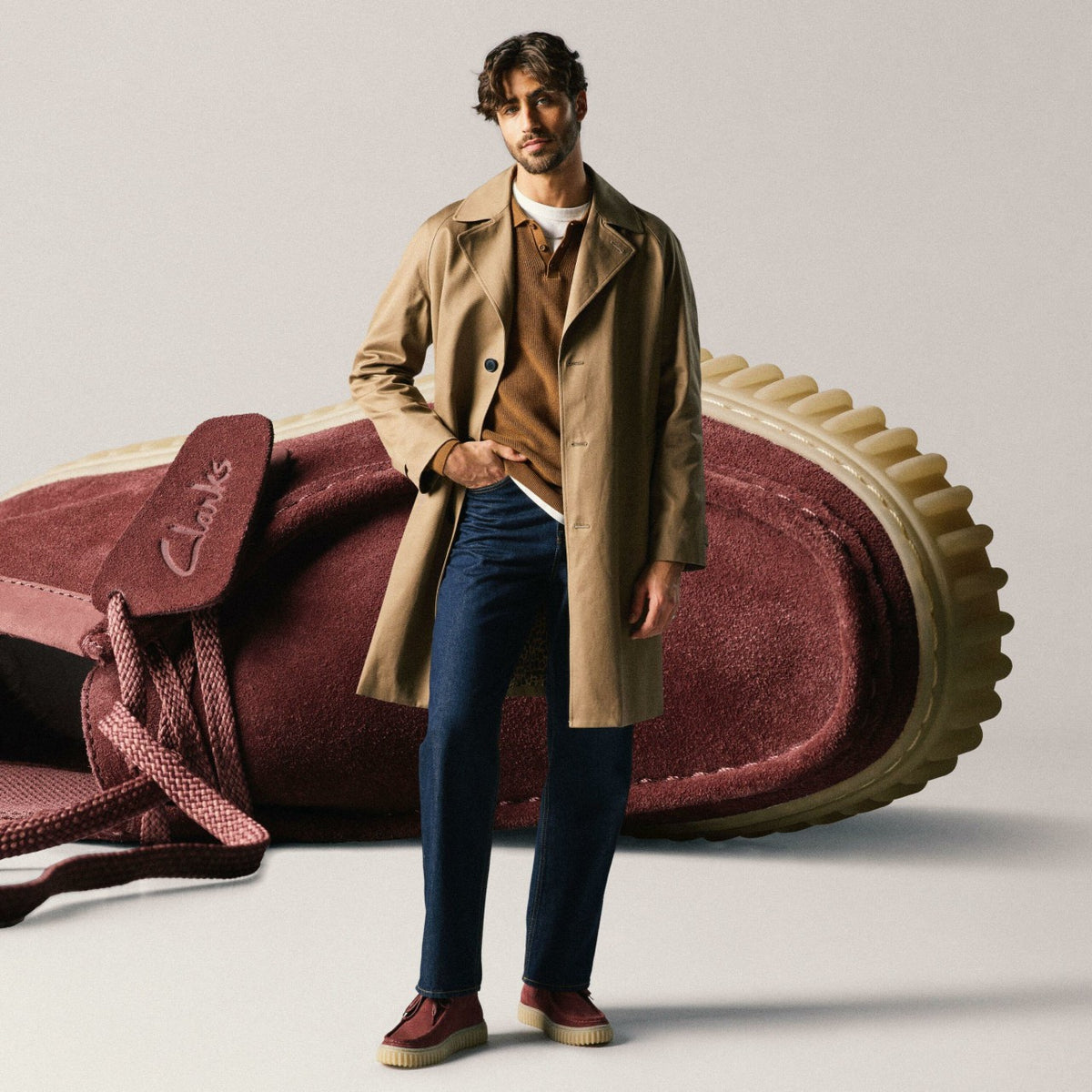 Torhill Hi Wine Suede - Clarks Women|Men
