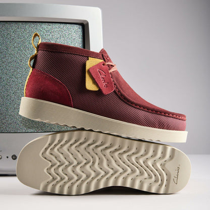 Wallabee FTR2 Boot Burgundy Combination - Clarks Men