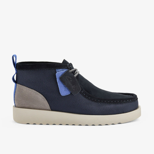Wallabee FTR2 Boot Navy Combination - Clarks Men