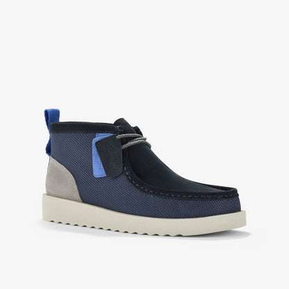 Wallabee FTR2 Boot Navy Combination - Clarks Men