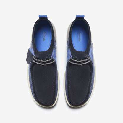 Wallabee FTR2 Boot Navy Combination - Clarks Men