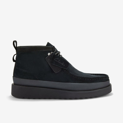 Wallabee FTR2 Hi Black Suede - Clarks Men