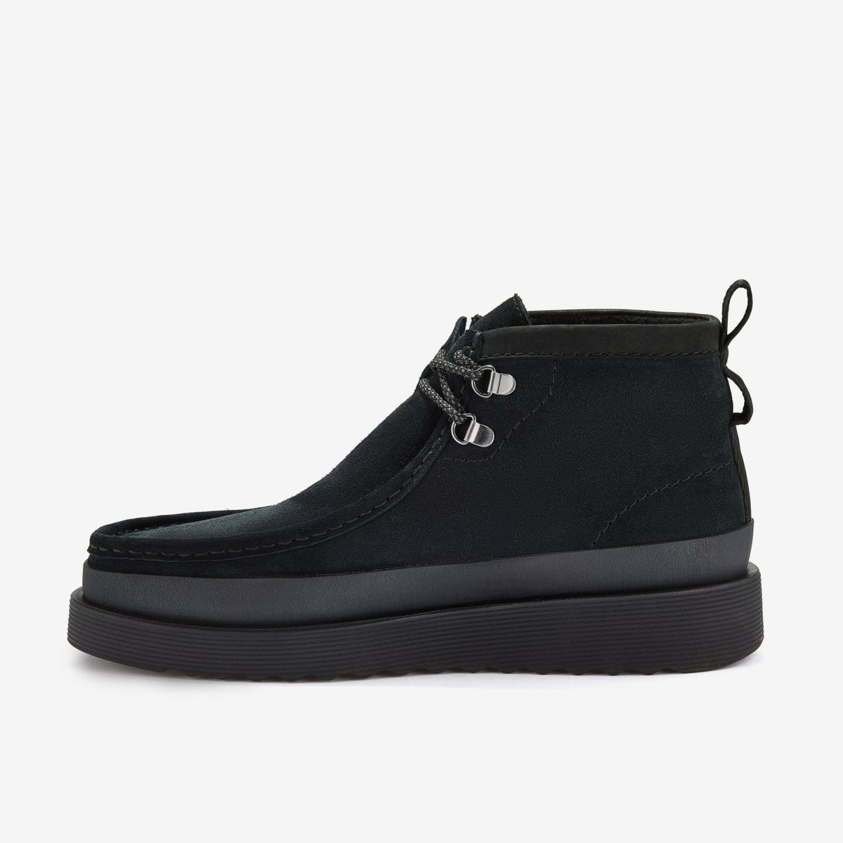 Wallabee FTR2 Hi Black Suede - Clarks Men