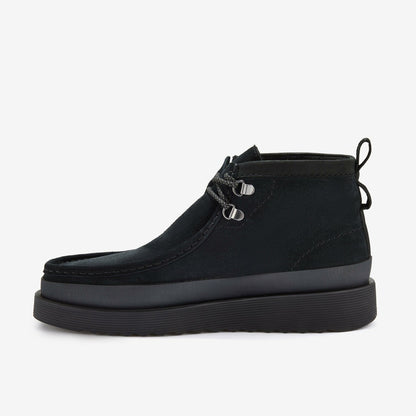 Wallabee FTR2 Hi Black Suede - Clarks Men