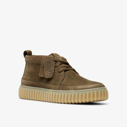 Torhill Lace Hi Khaki Nubuck - Clarks Men