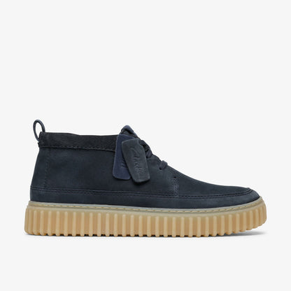 Torhill Lace Hi Navy Nubuck - Clarks Men