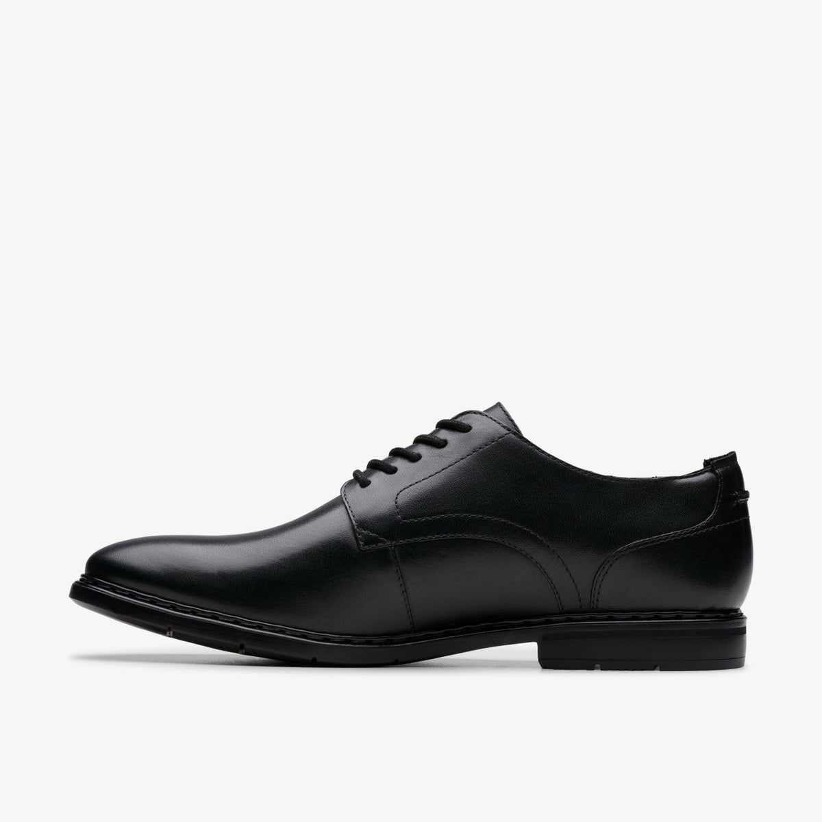 Banbury Derby Black Leather - Clarks Men