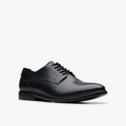 Banbury Derby Black Leather - Clarks Men