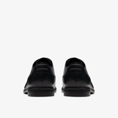 Banbury Derby Black Leather - Clarks Men