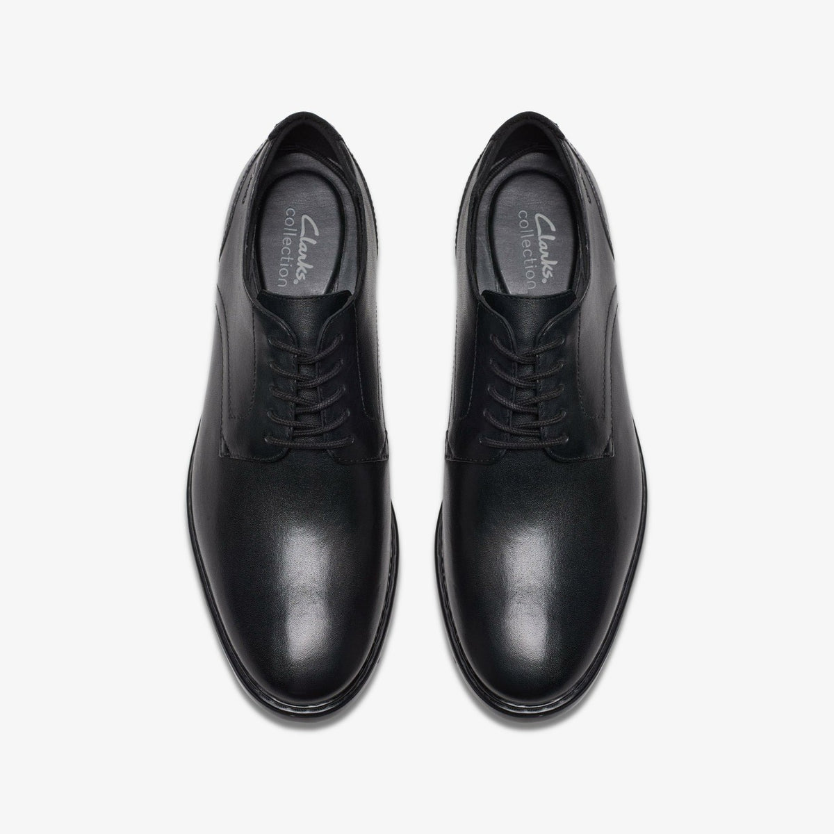 Banbury Derby Black Leather - Clarks Men