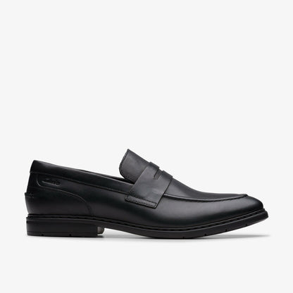 Banbury Lo Black Leather - Clarks Men