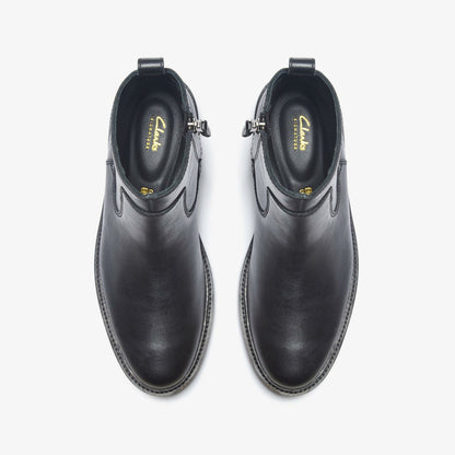 Clarkdale Boot Black Leather - Clarks Men