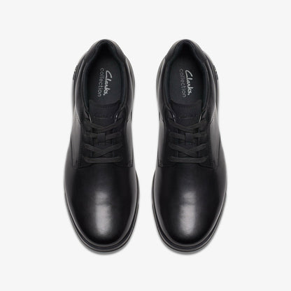 Lifton Lace Black Leather - Clarks Men