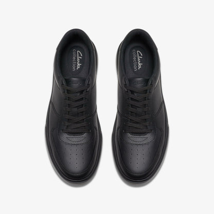Romsey Tie Black Leather - Clarks Men