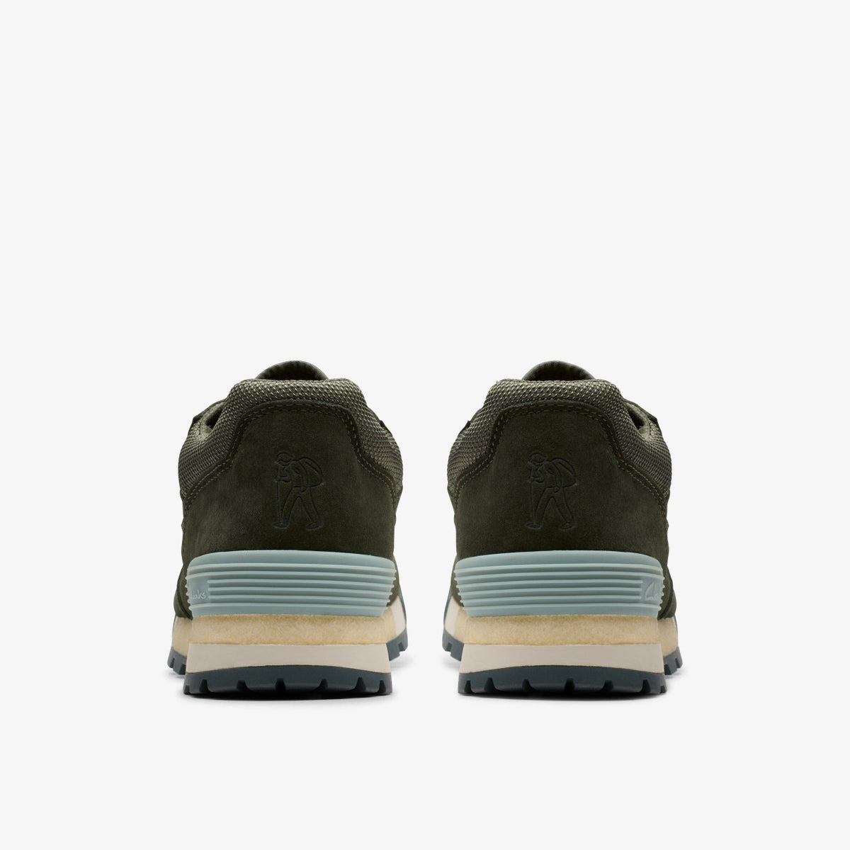 Laddow Dark Olive Combination - Clarks Men