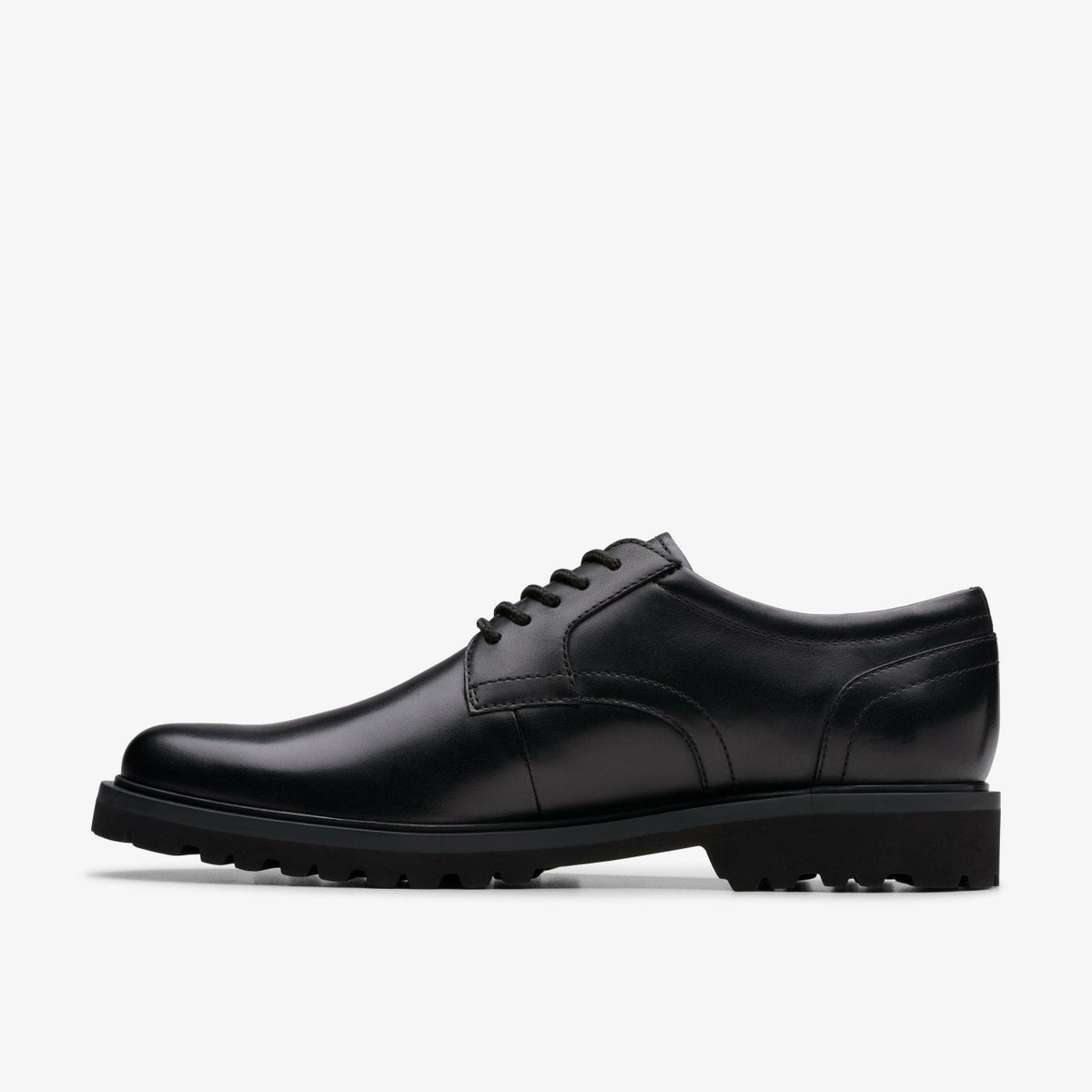 Berwick Lace Black Leather - Clarks Men