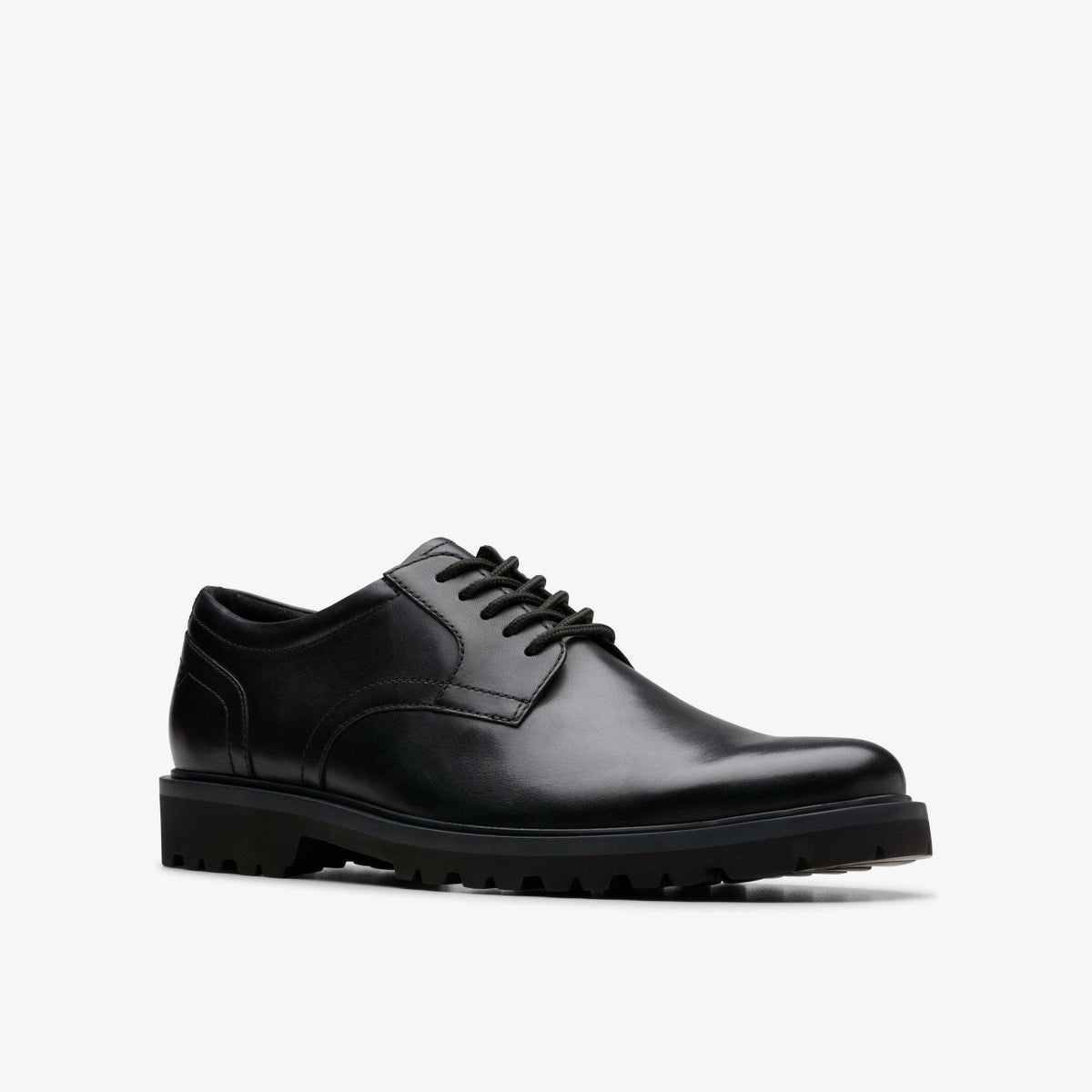 Berwick Lace Black Leather - Clarks Men