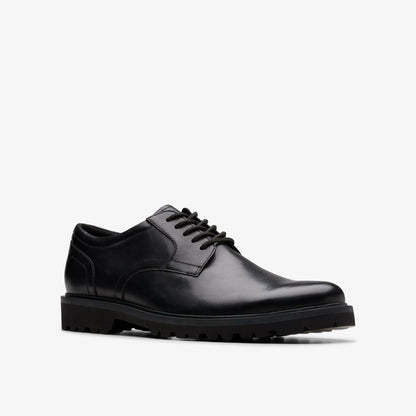 Berwick Lace Black Leather - Clarks Men