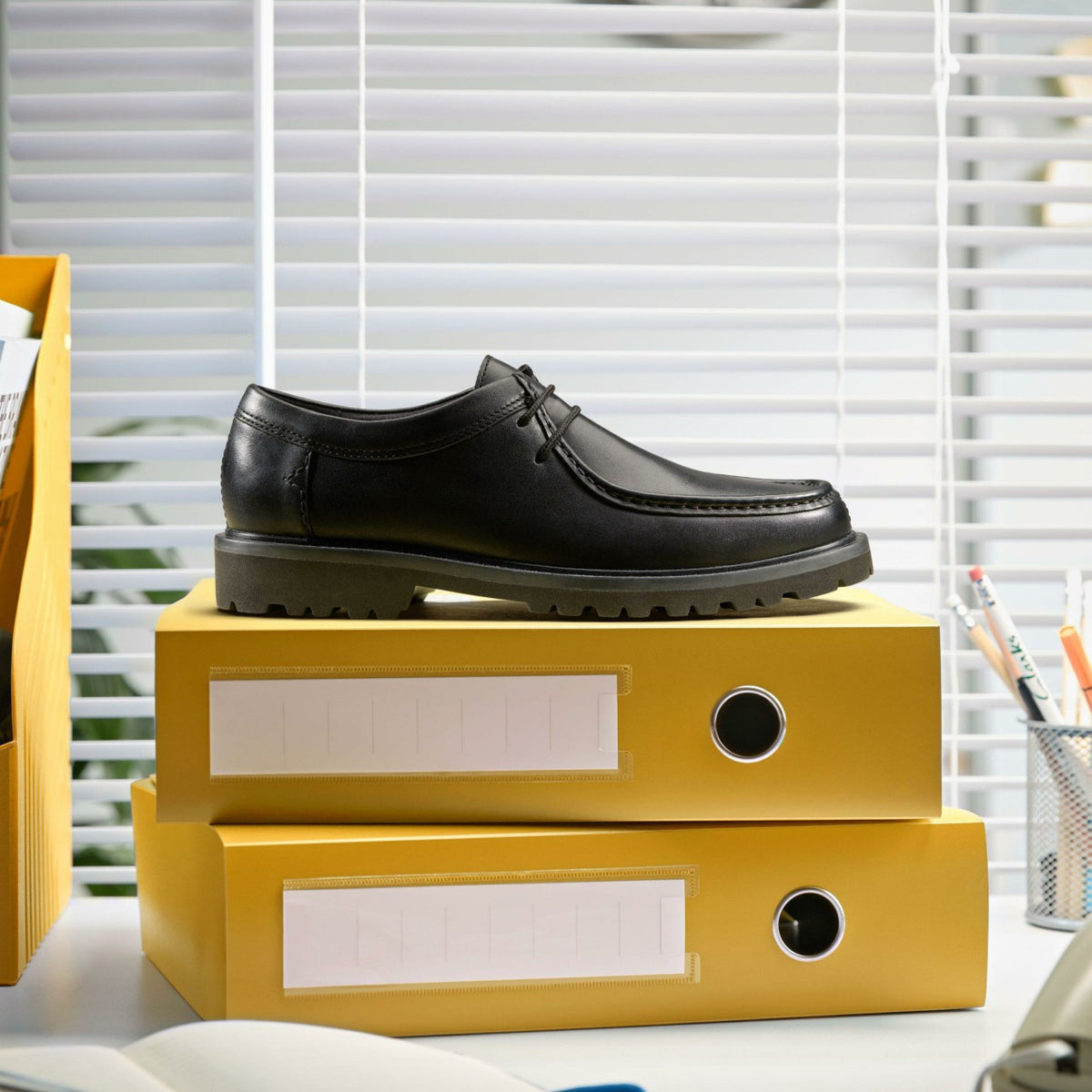 Berwick Seam Black Leather - Clarks Men