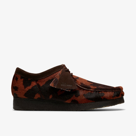 Wallabee Brown Cow Print - Clarks Men