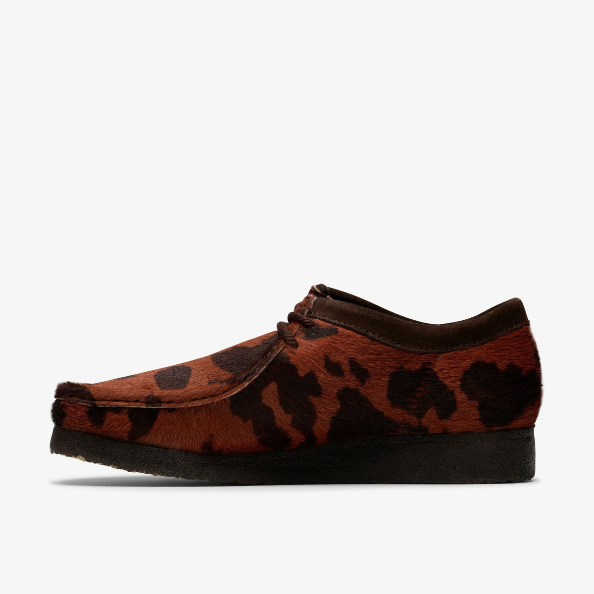 Wallabee Brown Cow Print - Clarks Men