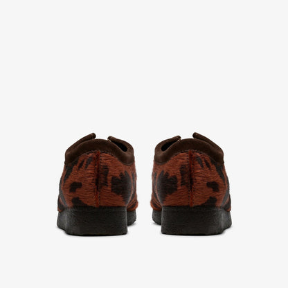 Wallabee Brown Cow Print - Clarks Men