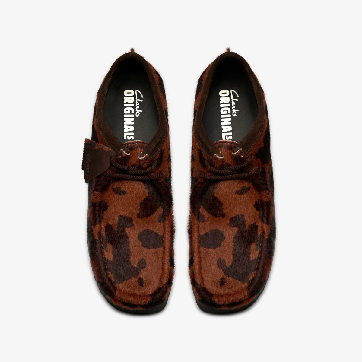 Wallabee Brown Cow Print - Clarks Men