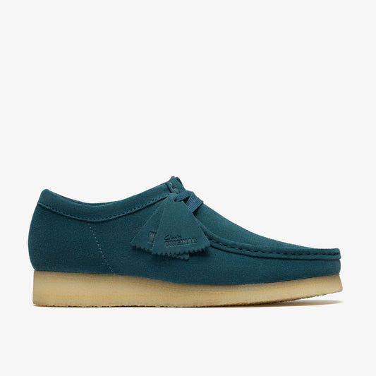 Wallabee Mid Blue Suede - Clarks Men
