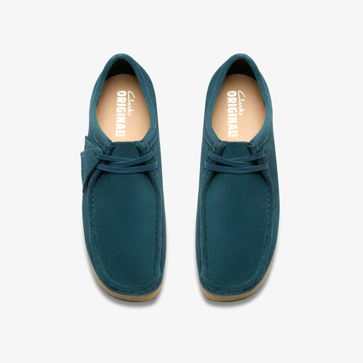 Wallabee Mid Blue Suede - Clarks Men