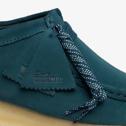 Wallabee Mid Blue Suede - Clarks Men