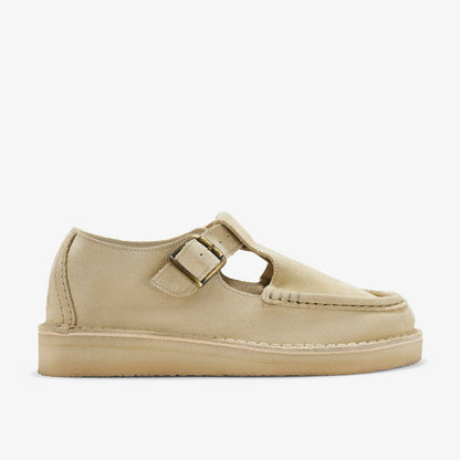 Nomad T Bar Maple Suede - Clarks Women