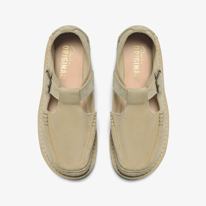 Nomad T Bar Maple Suede - Clarks Women