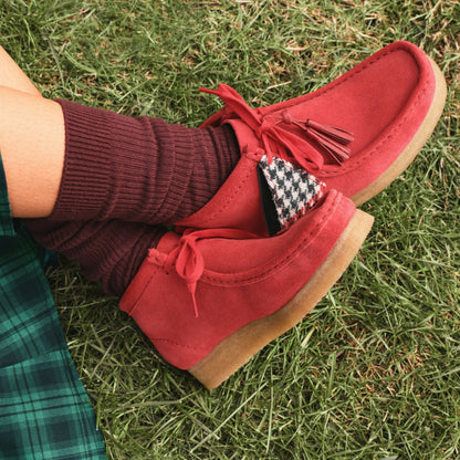 Wallabee Boot Red Suede - Clarks Women