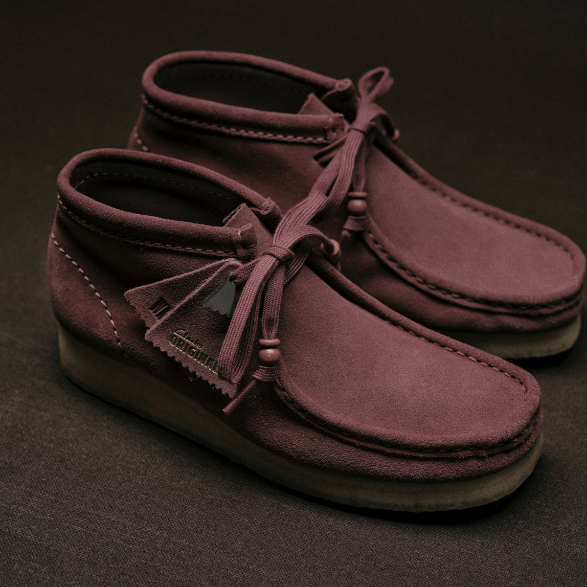 Wallabee Boot Rose Brown Suede - Clarks Women