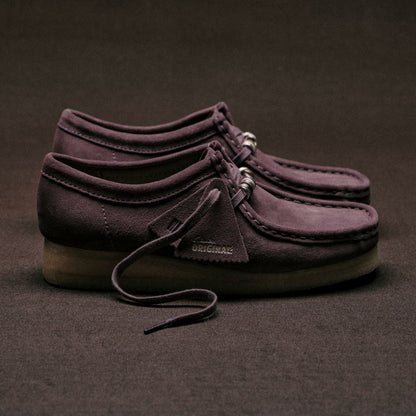 Wallabee Plum Suede - Clarks Women