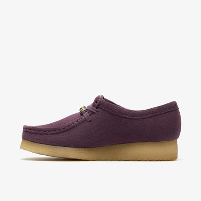 Wallabee Plum Suede - Clarks Women