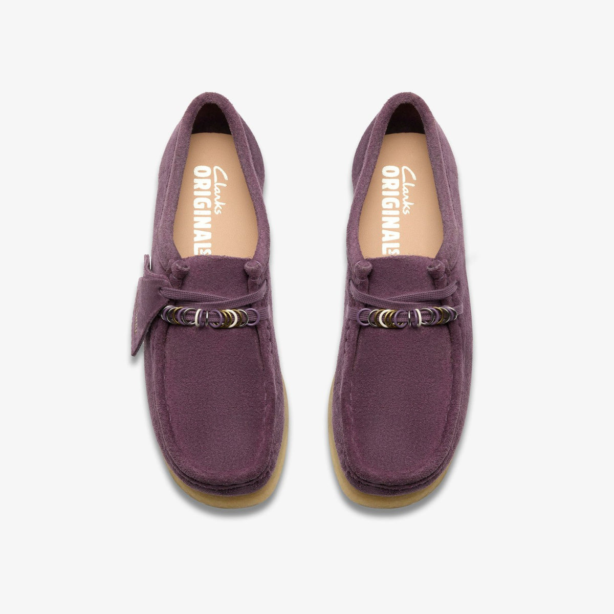 Wallabee Plum Suede - Clarks Women