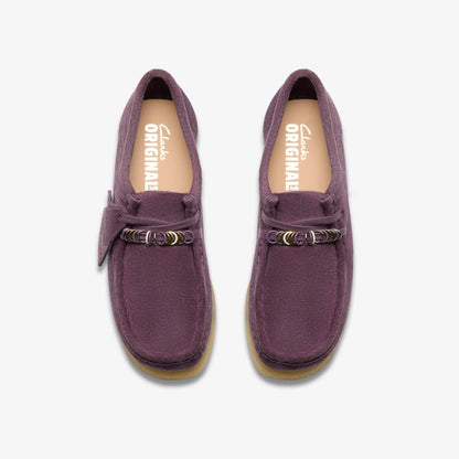 Wallabee Plum Suede - Clarks Women