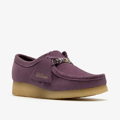 Wallabee Plum Suede - Clarks Women