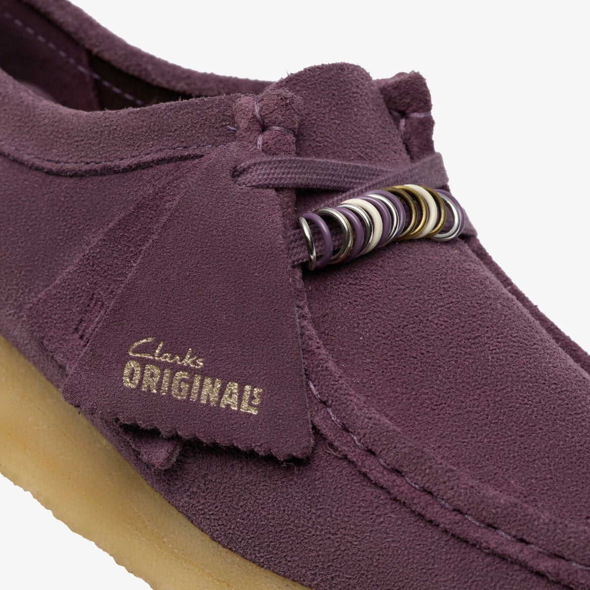 Wallabee Plum Suede - Clarks Women