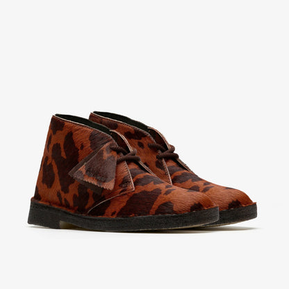 Desert Boot. Brown Cow Print - Clarks Women