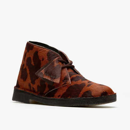 Desert Boot. Brown Cow Print - Clarks Women