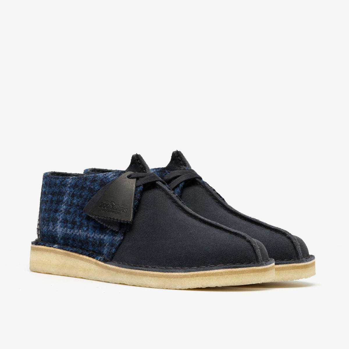 Desert Trek Navy Tweed Combination - Clarks Men