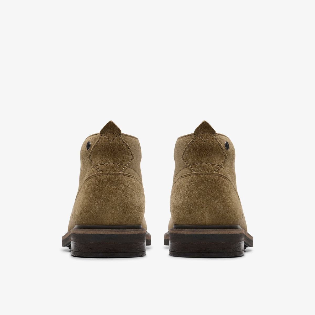 Newford Mid Dark Sand Suede - Clarks Men