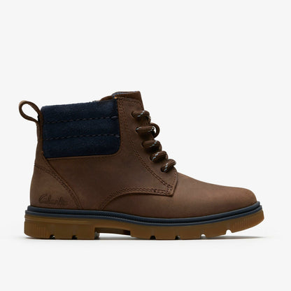 Lorcam Trail Kid Dark Brown - Clarks Kids